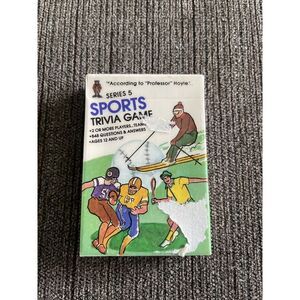 Vintage 1984 SPORTS‎ Trivia Card Game No. 7034 Series 5 Card Game Prof. Hoyle